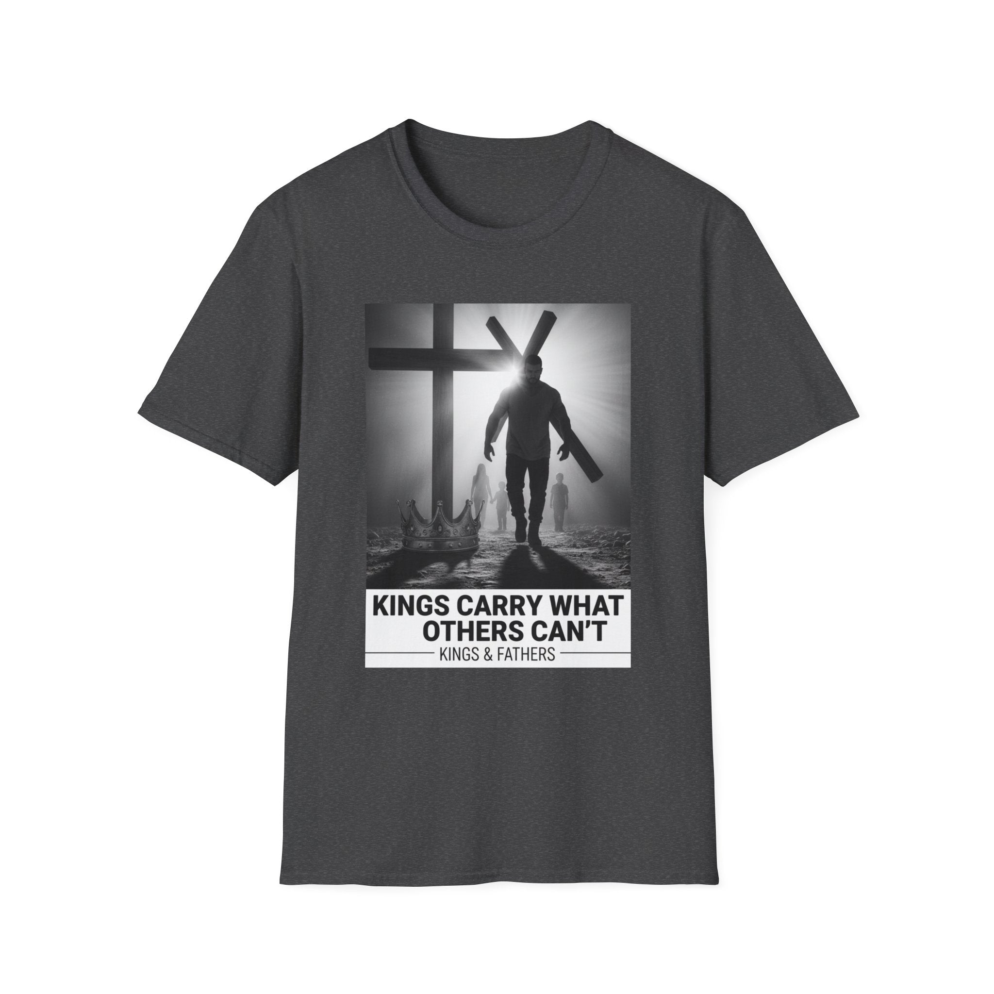 Christian Faith T-Shirt — "Kings Carry What Others Can’t" Inspirational Cross Tee