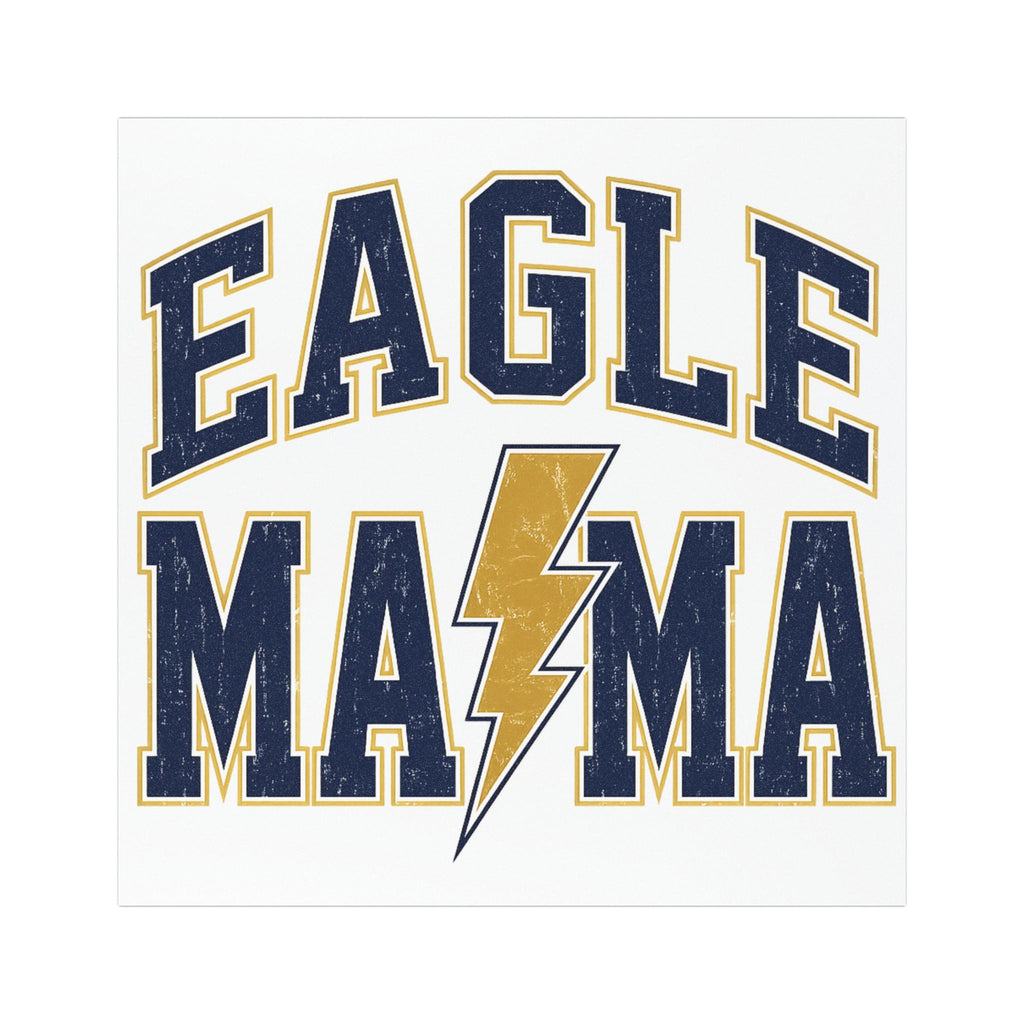 Eagle Mama Car Magnet — Lightning Bolt Sports Mom Vehicle Decal