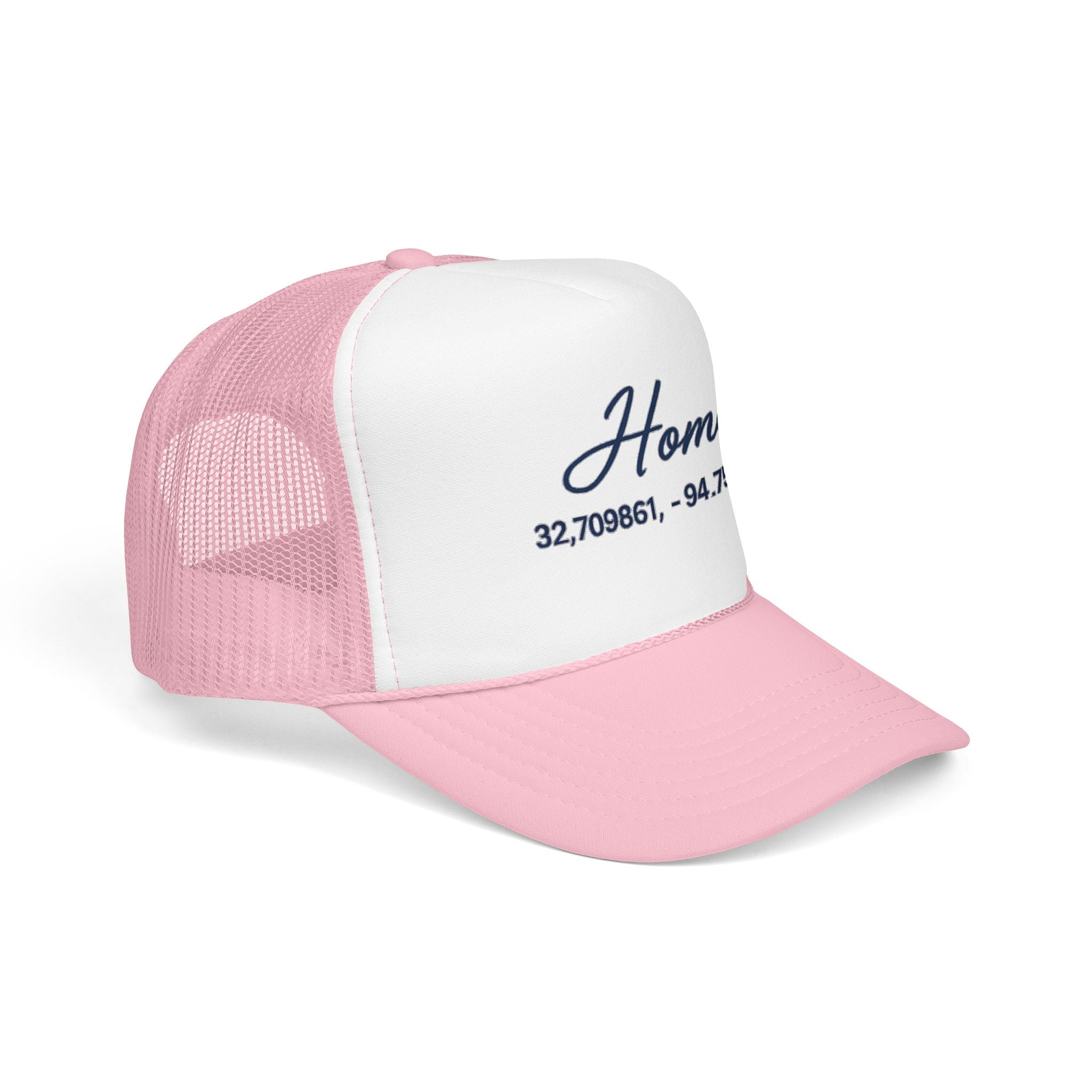 Home Coordinates Trucker Hat — Personalized GPS Latitude Longitude Cap