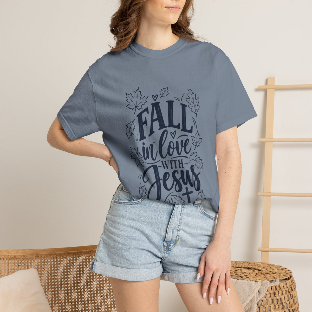 Fall in Love with Jesus T-Shirt — Christian Autumn Tee