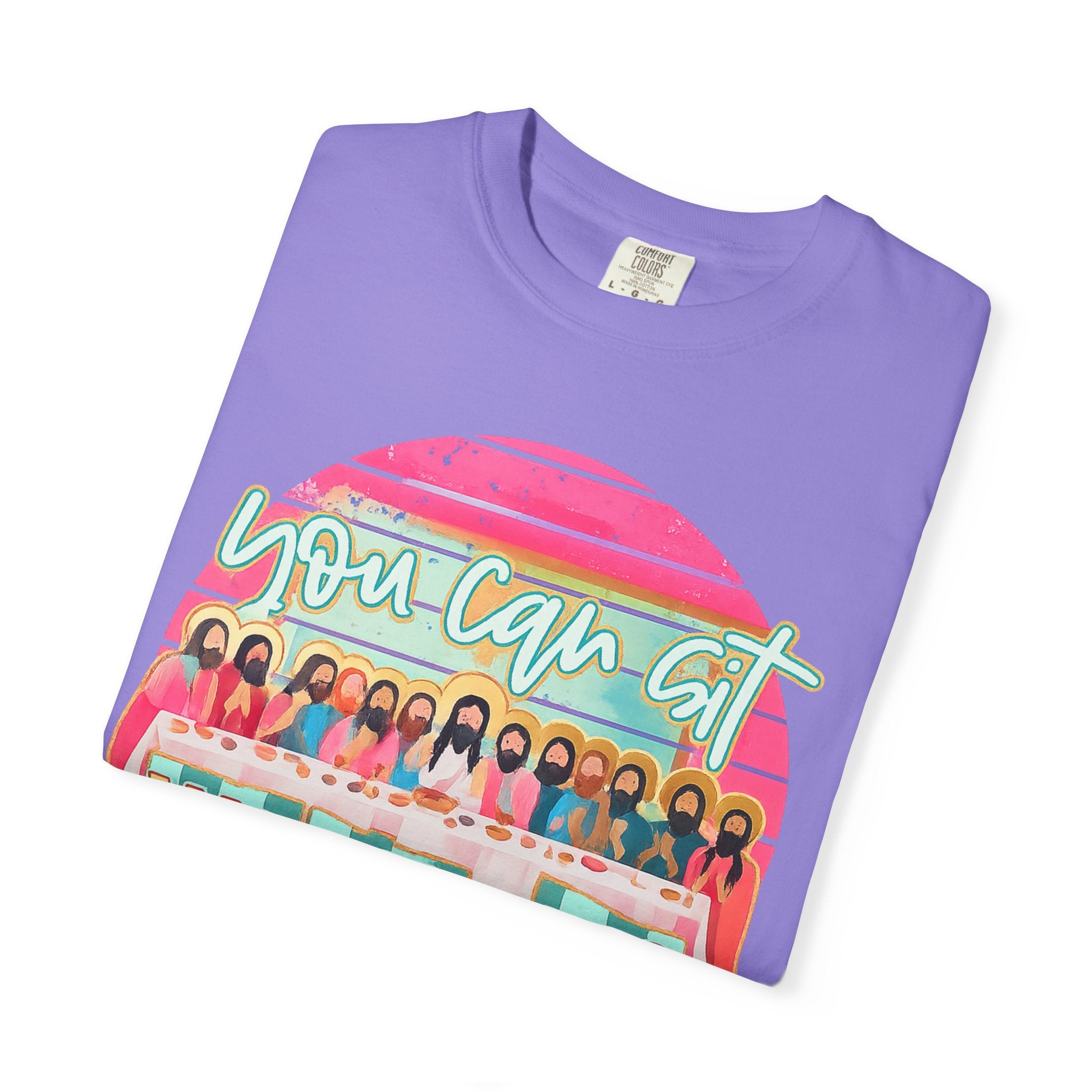 You Can Sit With Us T‑Shirt – Retro Pastel Group Graphic