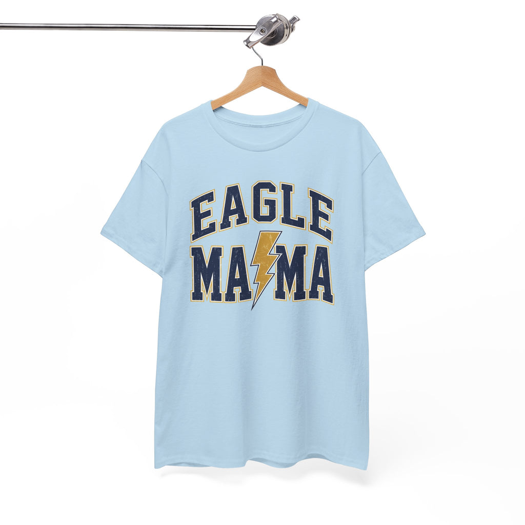 Eagle Mama T‑Shirt — Lightning Bolt Mom Tee for Proud Football Moms