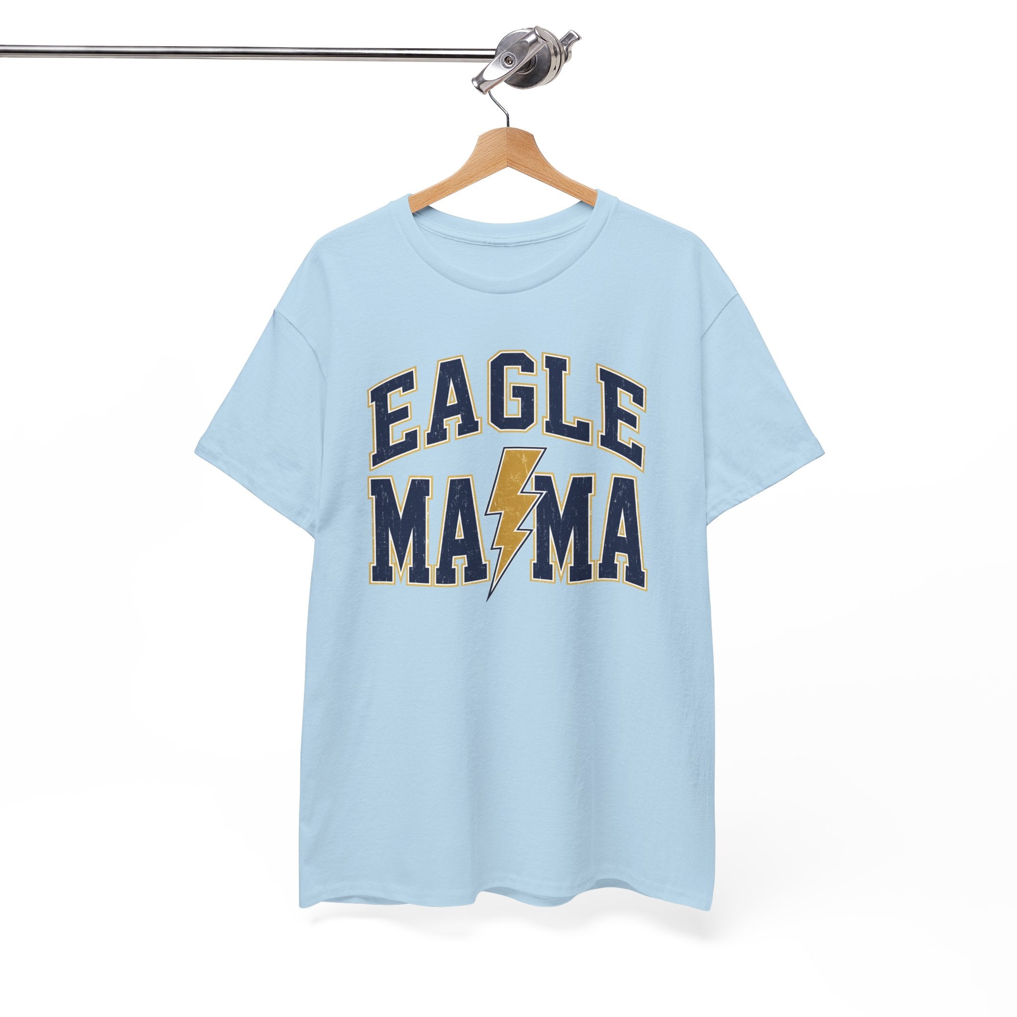 Eagle Mama T‑Shirt — Lightning Bolt Mom Tee for Proud Football Moms