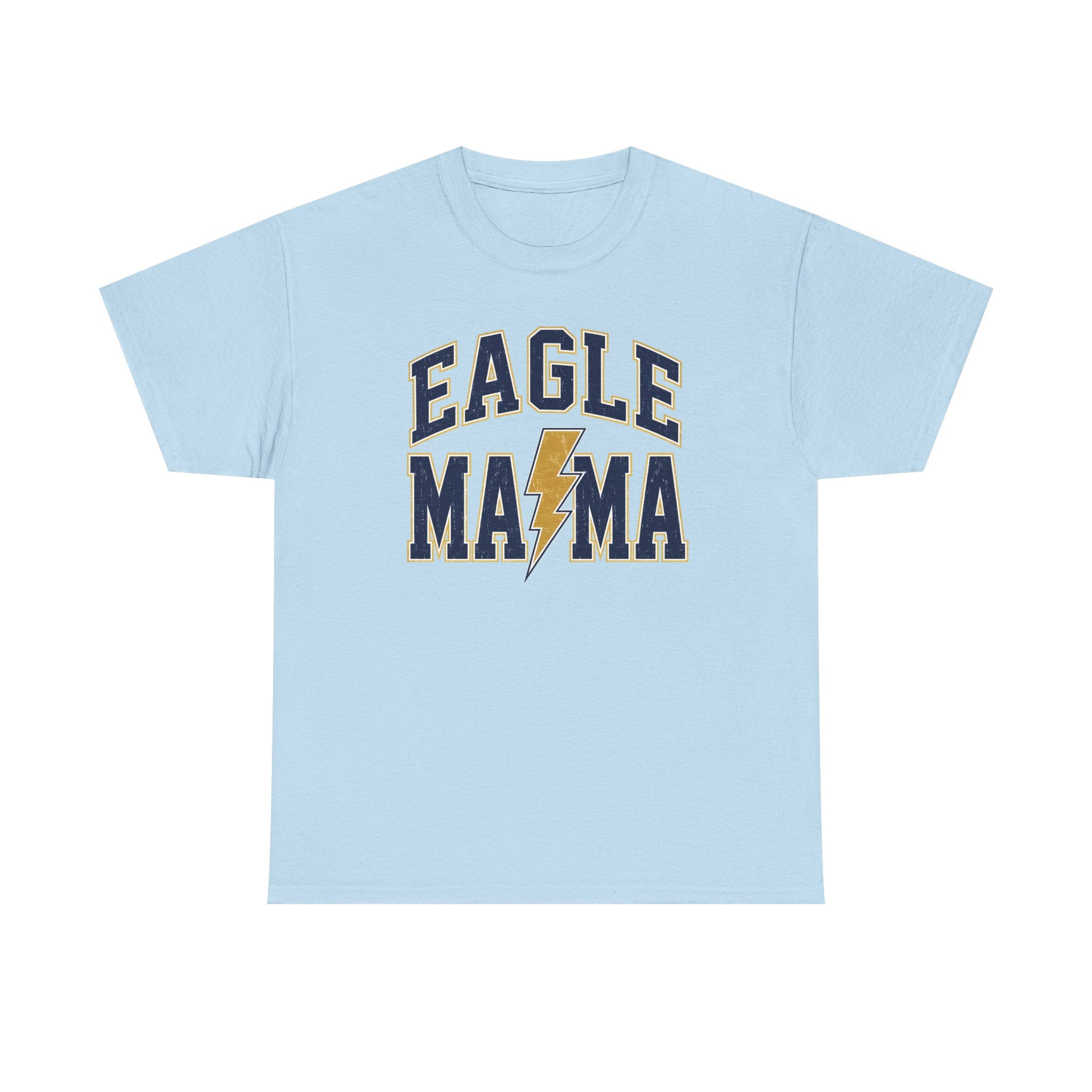 Eagle Mama T‑Shirt — Lightning Bolt Mom Tee for Proud Football Moms