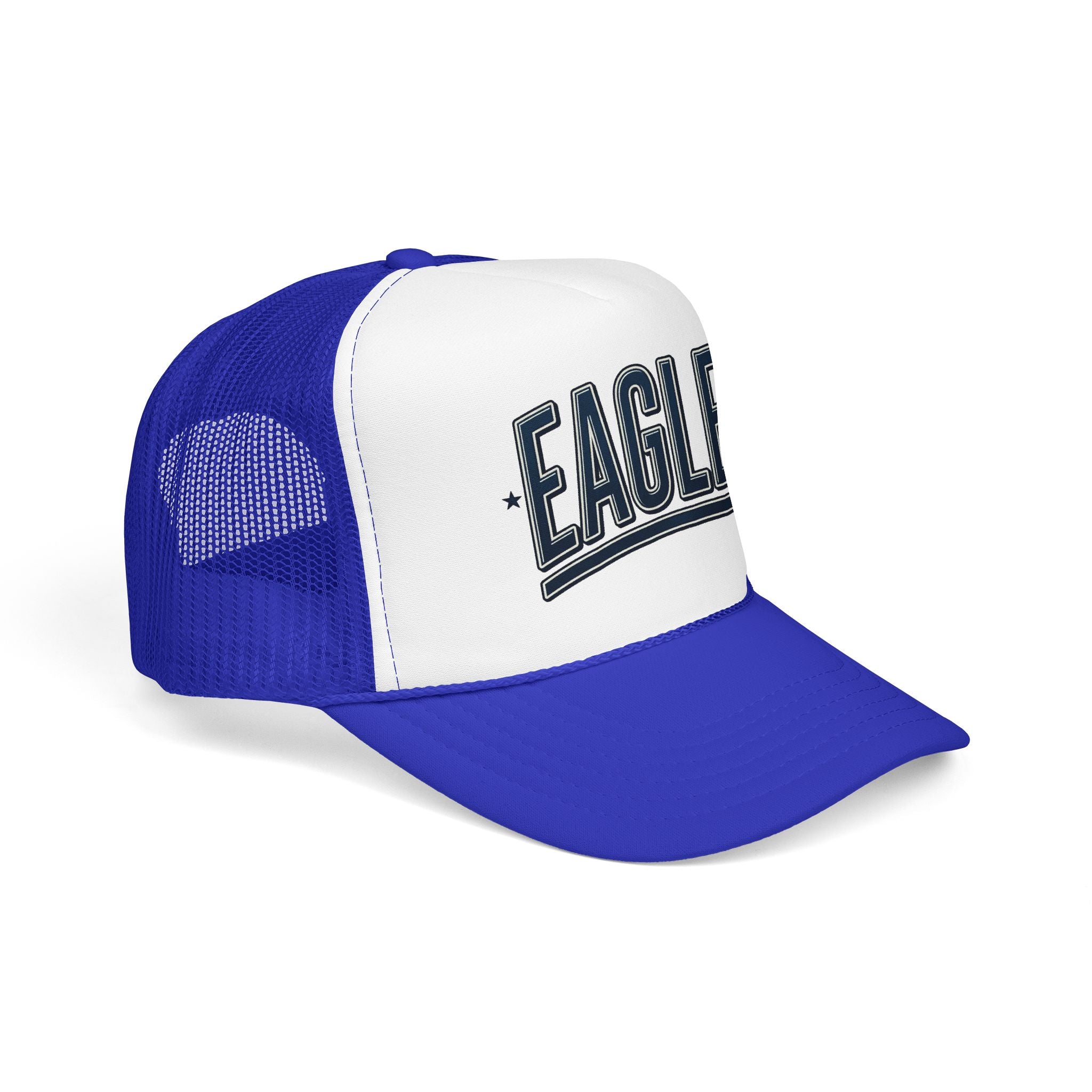 Eagle Mama Trucker Hat — Vintage Varsity Mesh Foam Cap