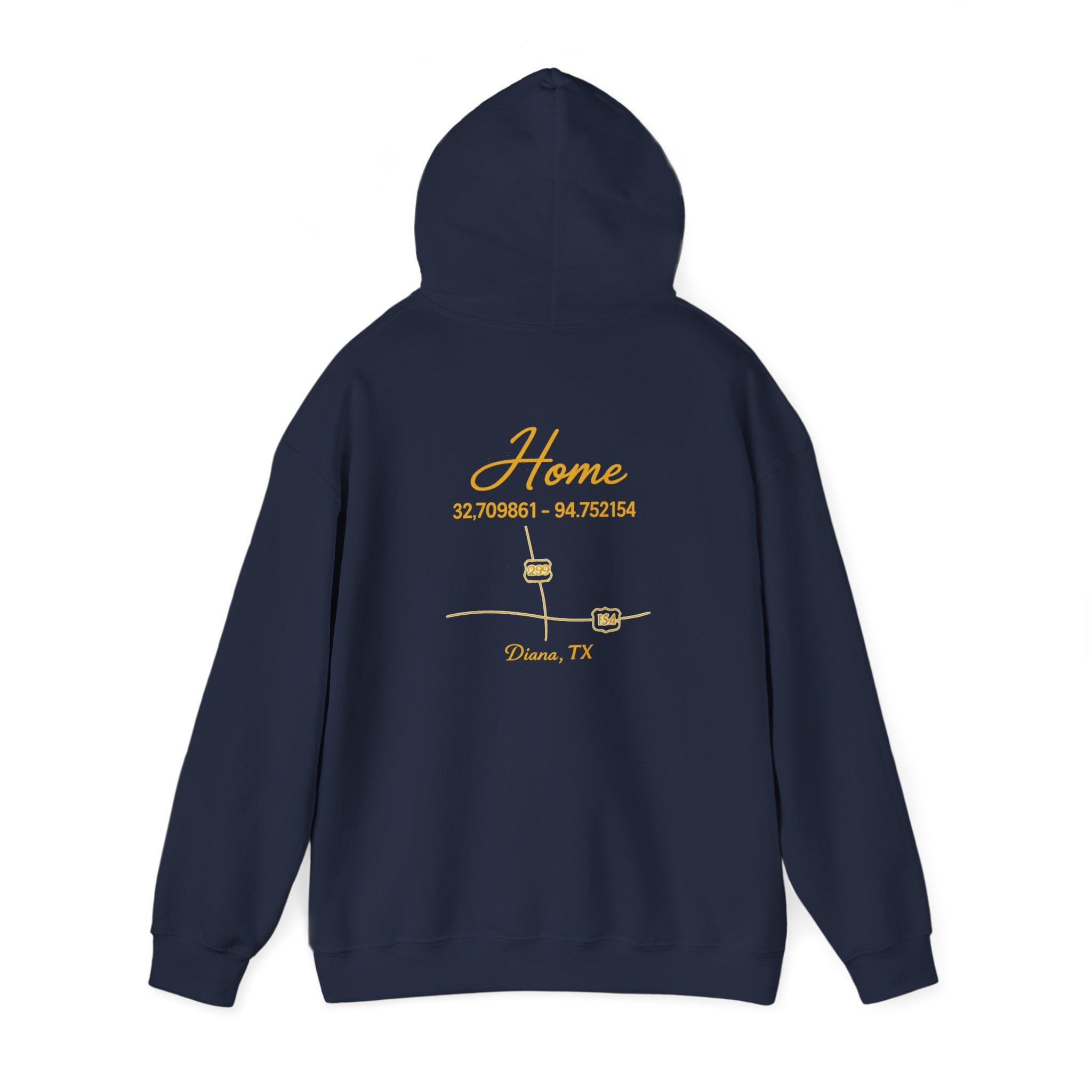 Home Coordinates Hoodie — Custom City & Coordinates Pullover