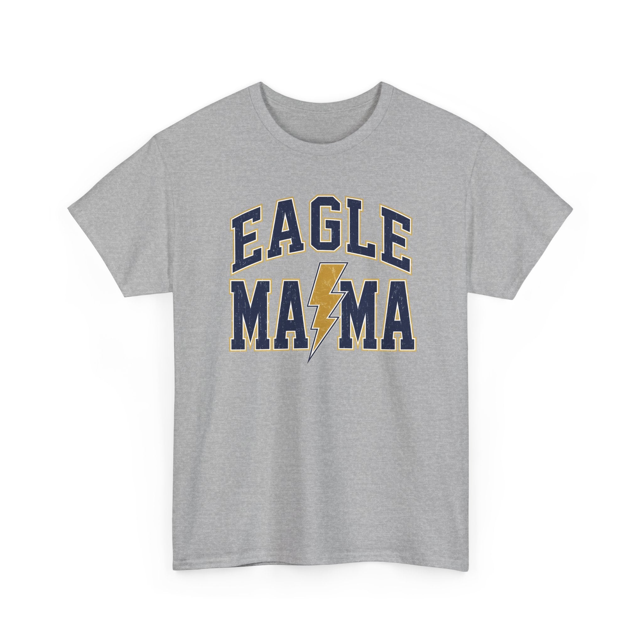 Eagle Mama T‑Shirt — Lightning Bolt Mom Tee for Proud Football Moms