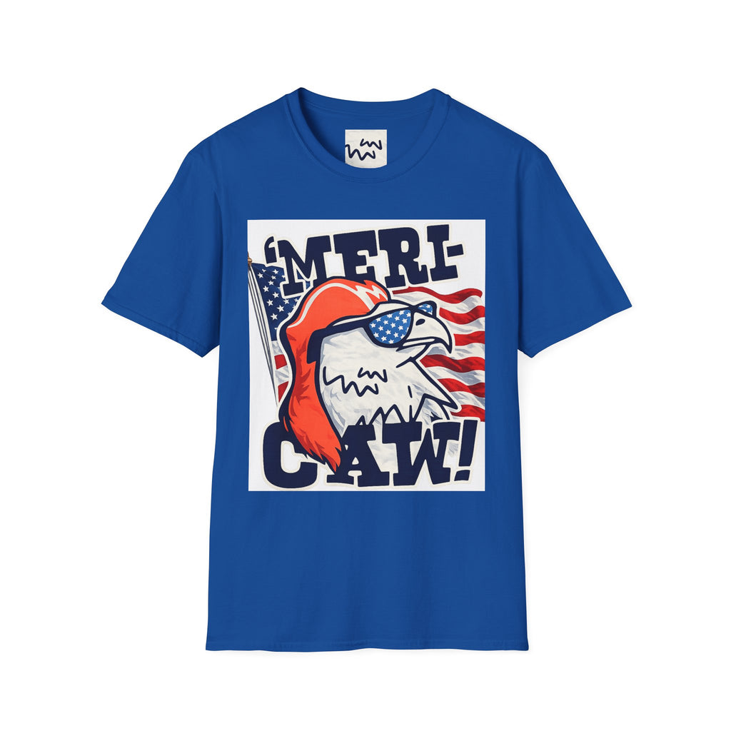 'Merica Eagle T‑Shirt — Patriotic American Flag Eagle Graphic Tee