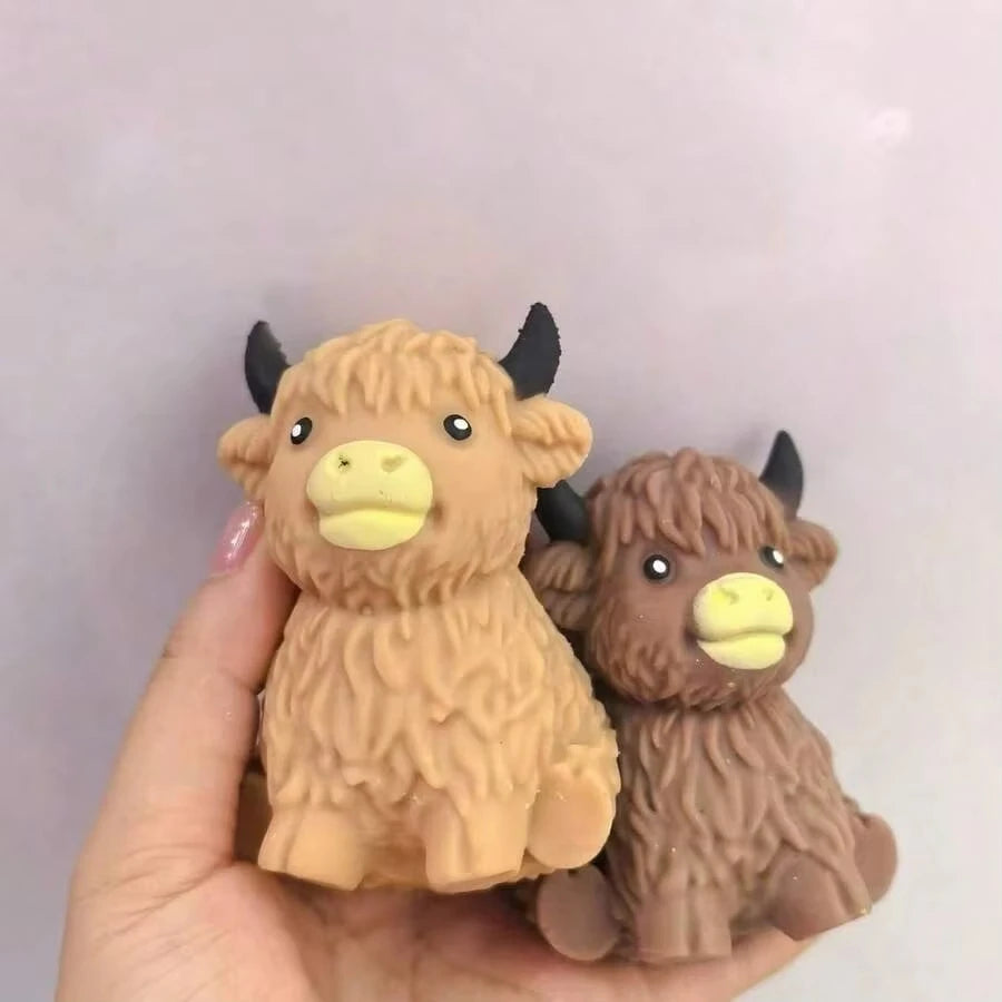 Highland Cow Squishy Fidget Toy
