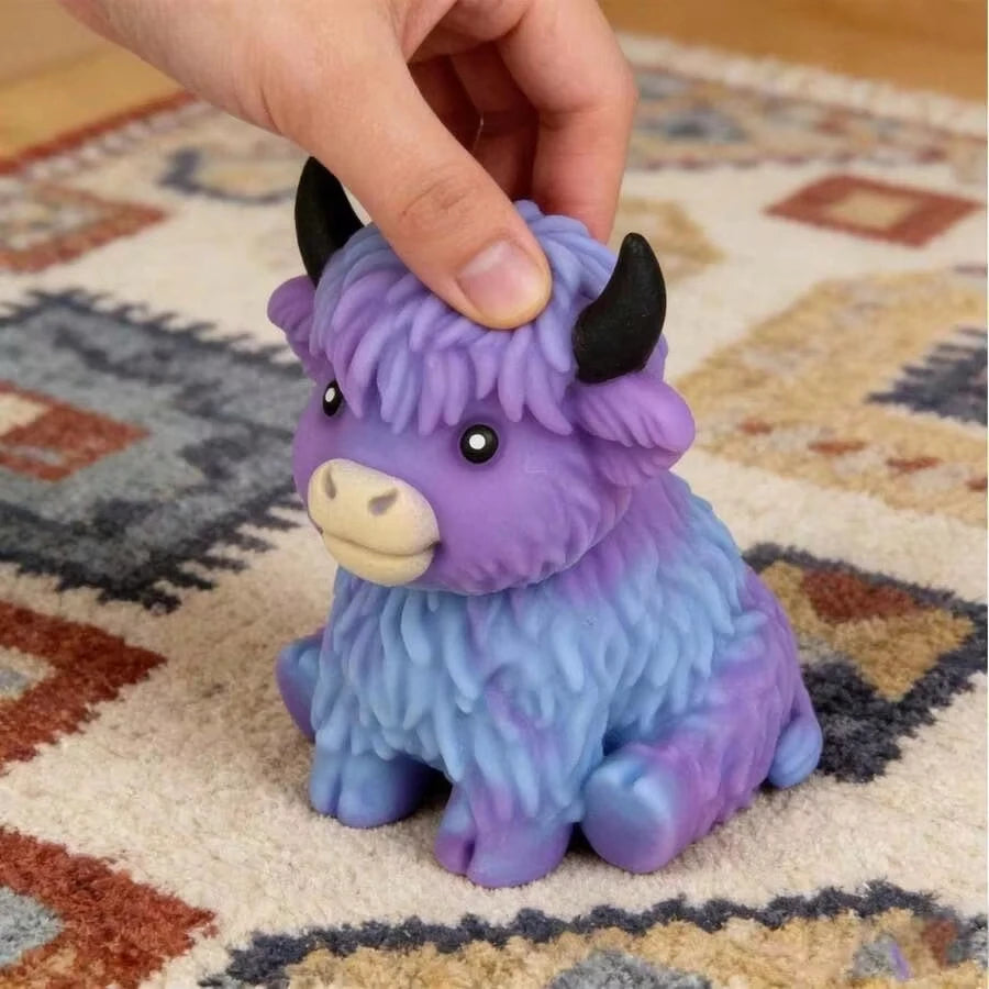 Highland Cow Squishy Fidget Toy