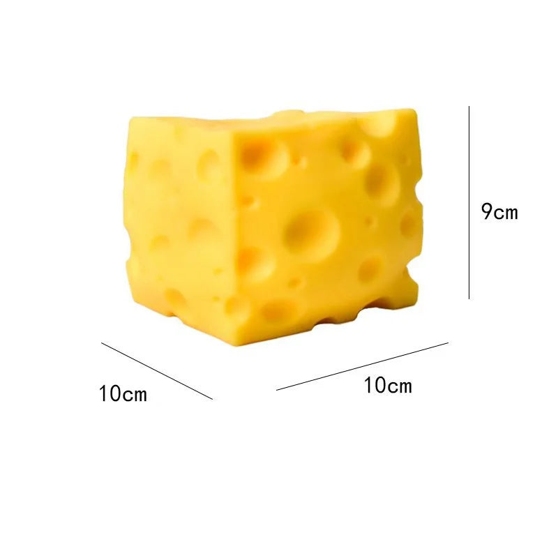 Square Cheese Squishy Fidget Toy