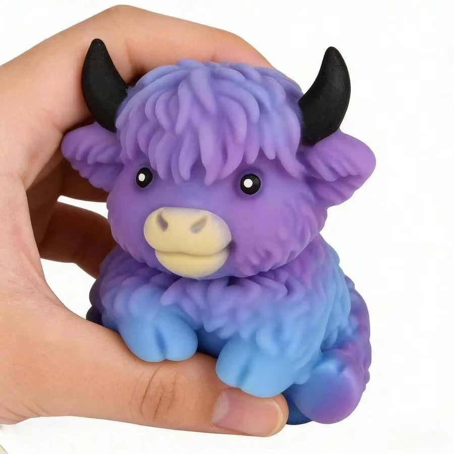 Highland Cow Squishy Fidget Toy